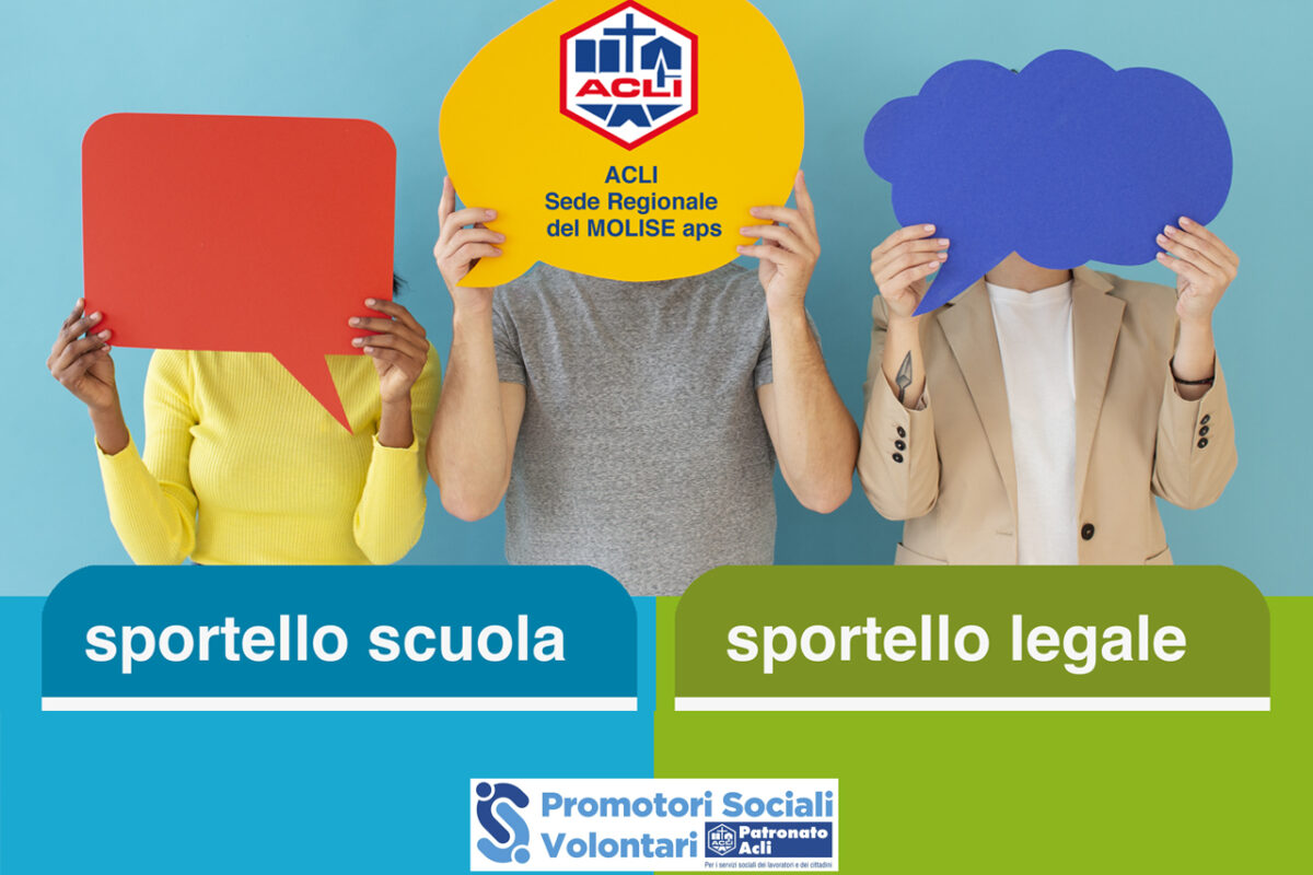 Sportello scuola e sportello legale attivi